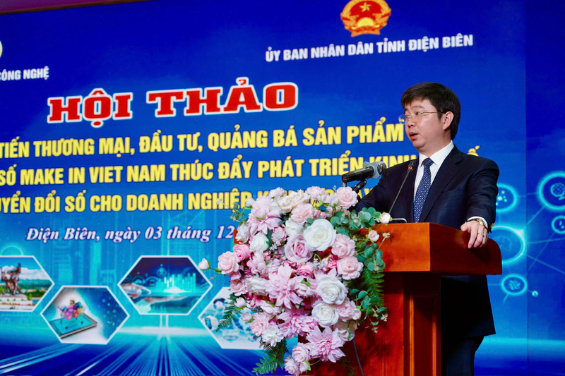 Thứ trưởng Bộ Khoa học và Công nghệ Bùi Hoàng Phương phát biểu tại hội thảo. Ảnh: Q.N.