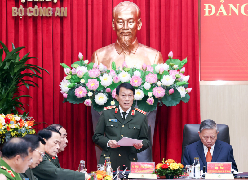 Đại tướng Lương Tam Quang - Bộ trưởng Bộ Công an chủ trì Okvip69 Đăng ký cá cược. Ảnh: Khổng Hà.