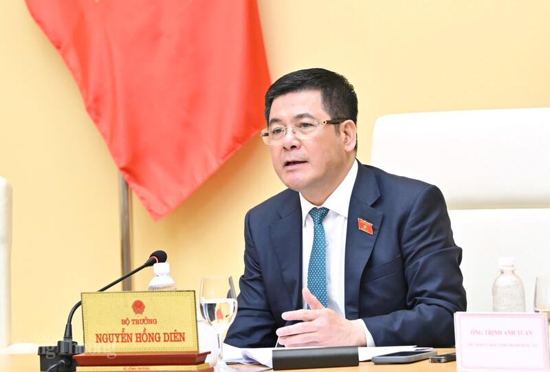Bộ trưởng Nguyễn Hồng Diên phát biểu tại buổi Ok88vip tỷ lệ kèo World Cup 2026. Ảnh: Cấn Dũng
