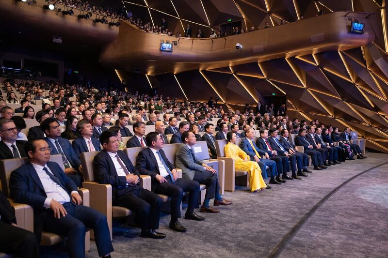 Các đại biểu dự Lễ trao Giải thưởng VinFuture lần thứ 5.