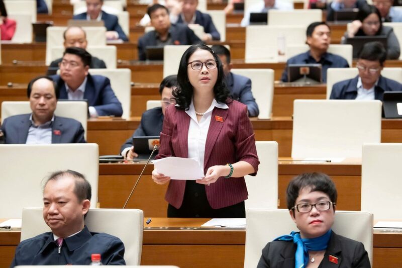 Đại biểu Nguyễn Thị Lan - đoàn TP. Hà Nội. Ảnh: QH