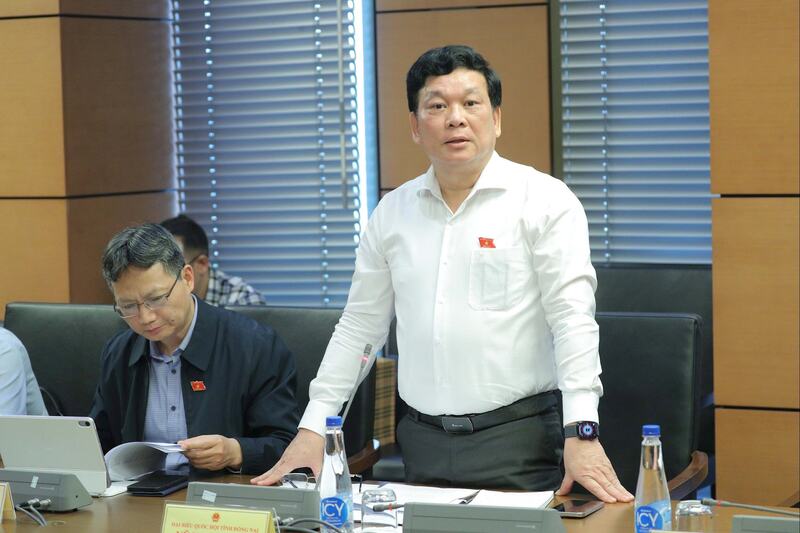 Đại biểu Vũ Ngọc Long - đoàn Đồng Nai. Ảnh: ĐBND