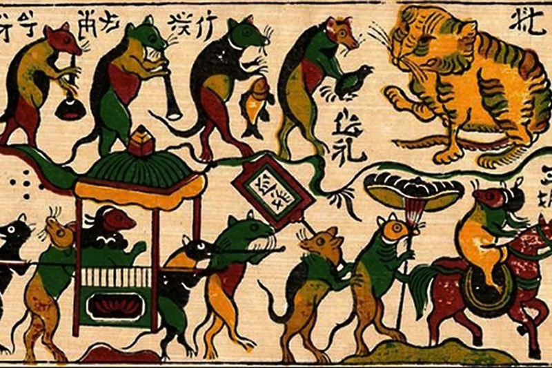 Tranh dân gian Đông Hồ. Ảnh minh họa