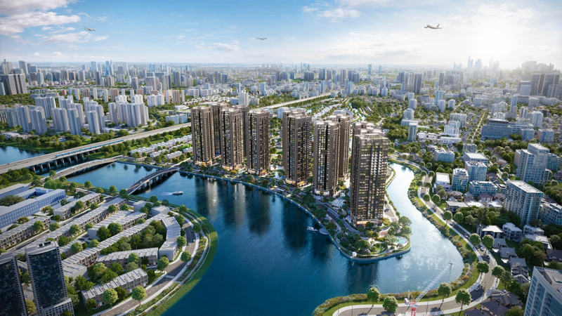Tổng thể dự án căn hộ biệt lập hạng sang bên sông The Privé