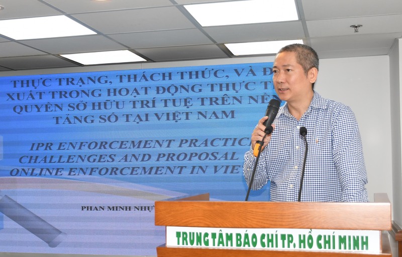 Ông Phan Minh Nhựt - Chủ tịch Hiệp hội Chống hàng giả và Bảo vệ quyền sở hữu trí tuệ của Okvip tại về FDI tại Việt Nam. Ảnh: Minh Khuê