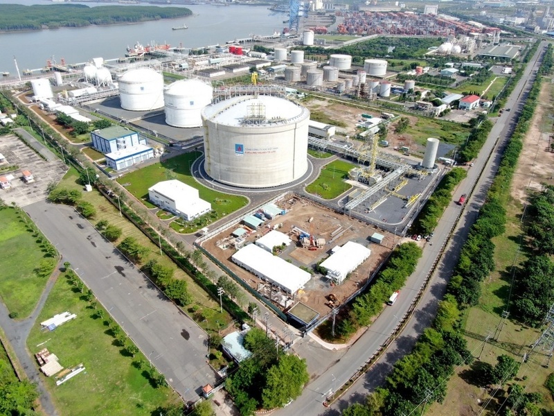 Kho LNG Thị Vải của PV GAS/Petrovietnam.