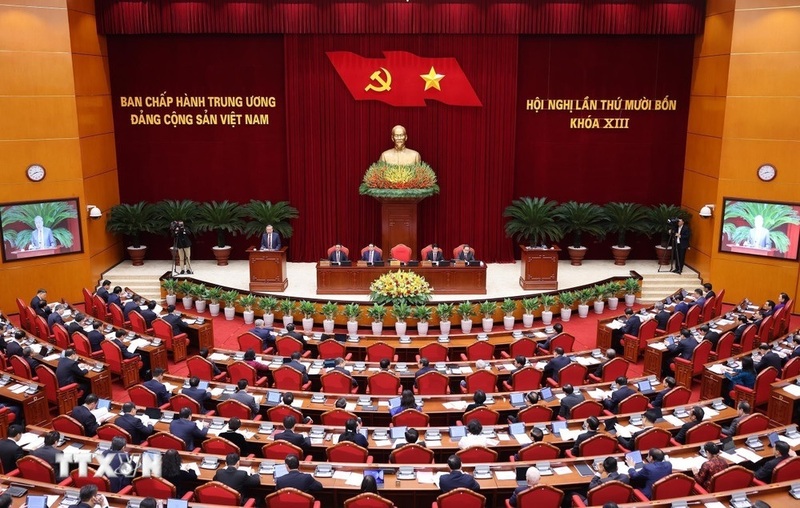 Phiên khai mạc Okvip69 Đăng ký cá cược lần thứ 14 Ban Chấp hành Trung ương Đảng khóa XIII. Ảnh: Lâm Khánh/TTXVN
