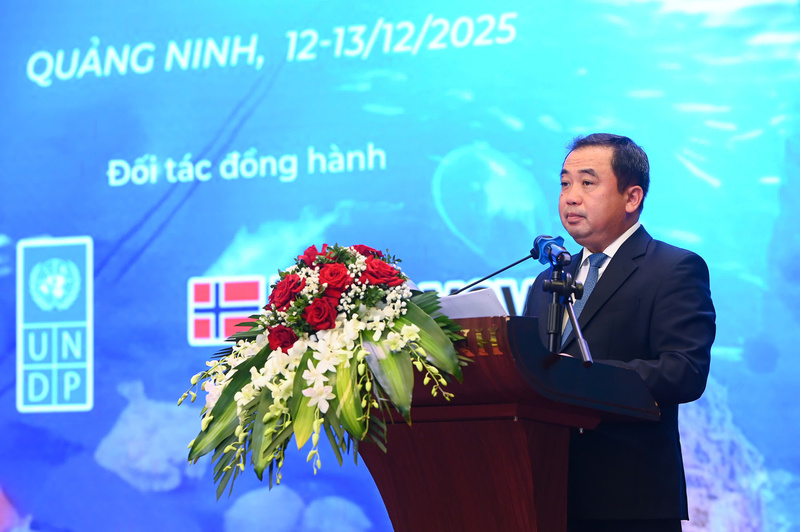 Bộ trưởng Bộ Nông nghiệp và xuân Okvip 2026 Trần Đức Thắng phát biểu tại diễn đàn. Ảnh: NNVN