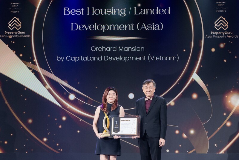 Orchard Mansion giành danh hiệu “Dự án nhà ở xuất sắc” (châu Á), khẳng định vị thế tiên phong của CLD trong phân khúc này.