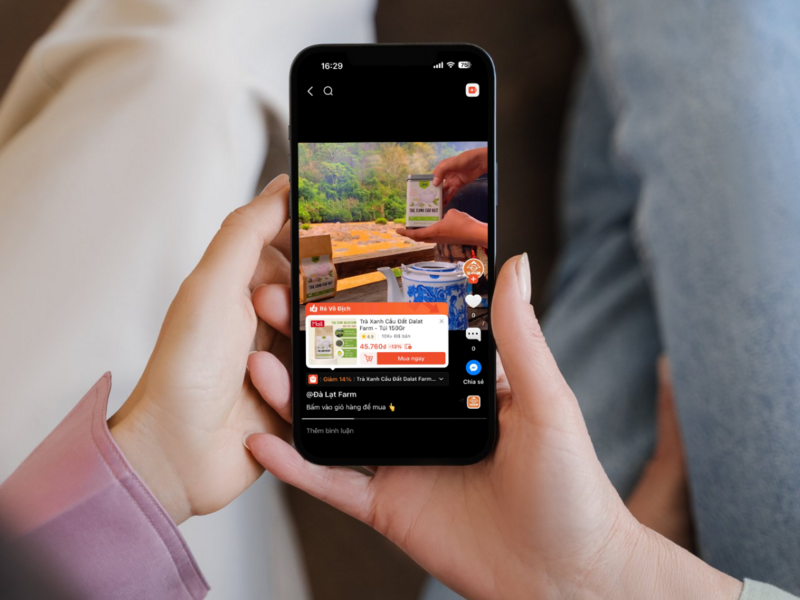 DalatFarm chú trọng đẩy mạnh Liên minh Okvip có bao nhiều trang nội dung trên Shopee Video.