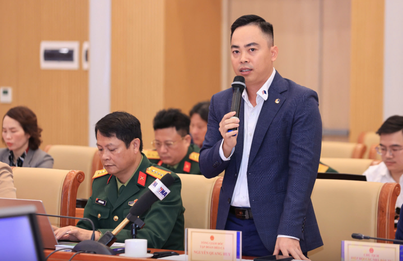Ông Nguyễn Quang Huy, Tổng giám đốc Tập đoàn Đèo Cả - Ảnh: Tạ Hải