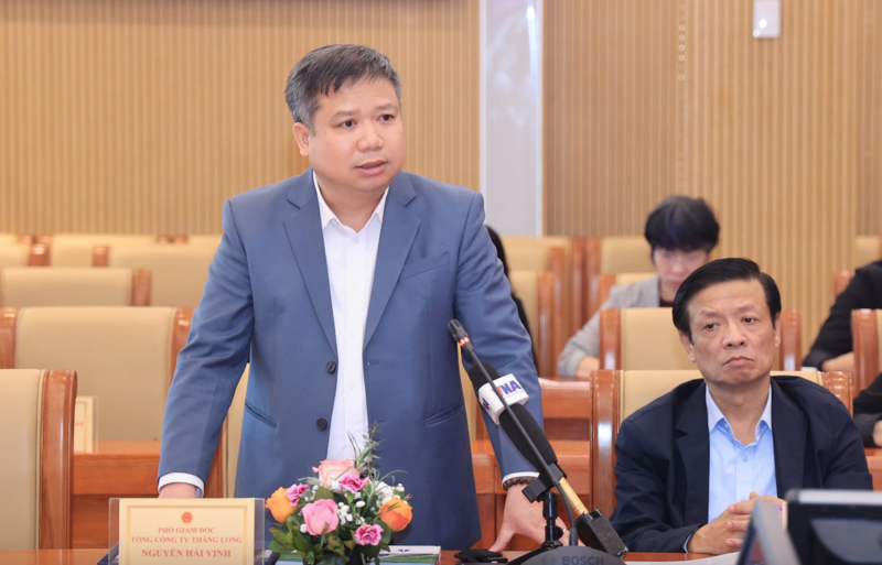 Ông Nguyễn Hải Vinh, Phó Tổng giám đốc Tổng công ty Thăng Long - Ảnh: Tạ Hải