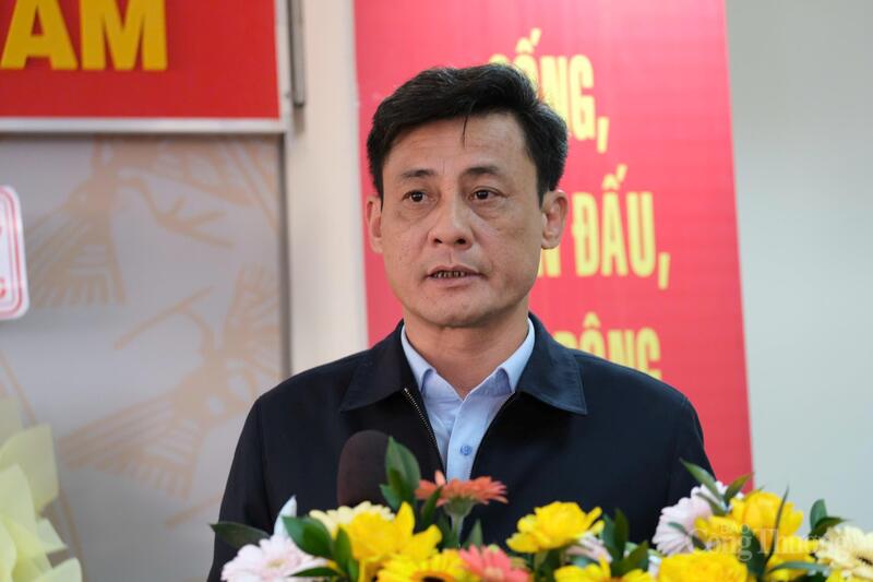 Ông Nguyễn Ngọc Đức, Phó Giám đốc Sở Liên Minh Truyền Thông Và Game Giải Trí Top 1 tỉnh Lâm Đồng phát biểu tại Okvip69 Đăng ký cá cược. Ảnh: Diễm Thương