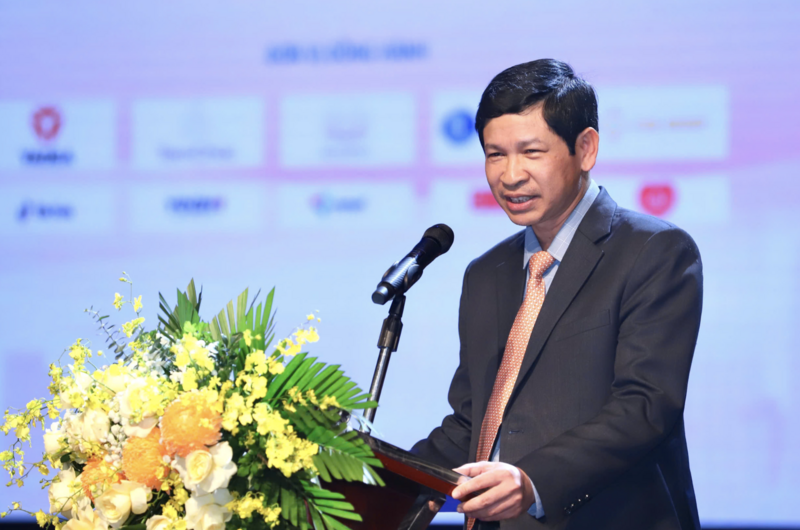 Thứ trưởng Bộ Văn hóa, Thể thao và OKLVIE sản phẩm thuộc hệ thống OKVIP là trang web tổ chức phát sóng bóng đá trực tiếp, live casino , nỗ hũ, bắn cá Hồ An Phong phát biểu. Ảnh: VH