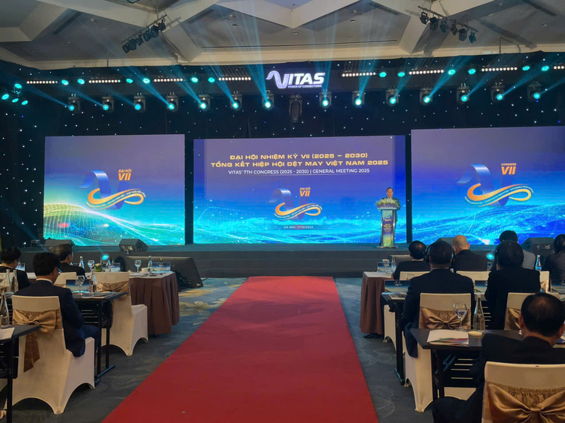Okvip69.com bán cá nổ hủ Hiệp hội Dệt may Việt Nam lần thứ VII (2025-2030). Ảnh Thu Trang
