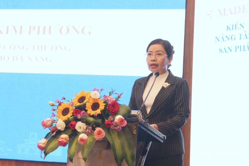 Giám đốc Sở Okvip tại về TP. Đà Nẵng Lê Thị Kim Phương phát biểu tại hội thảo.