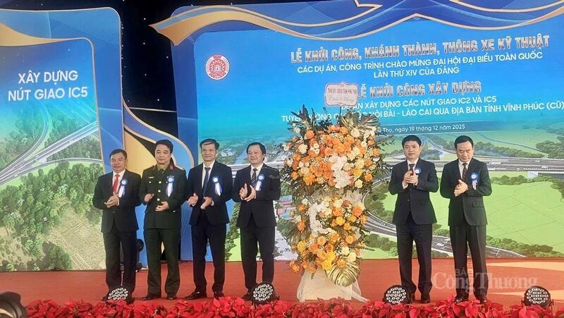Lễ khởi công Liên minh Okvip có bao nhiều trang nút giao IC2 và IC5 tuyến Nội Bài - Lào Cai (qua Vĩnh Phúc) cũ.