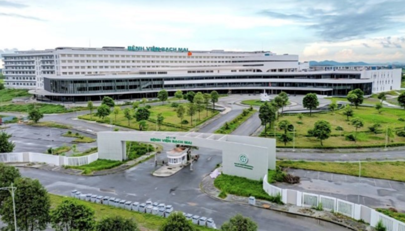 Toàn cảnh Bệnh viện Bạch Mai cơ sở 2. Ảnh: Diệu Anh