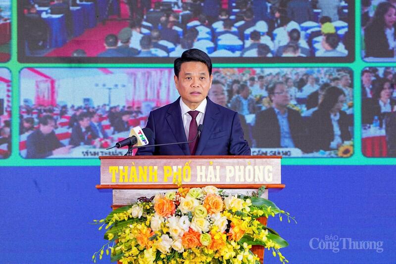 Ông Lê Ngọc Châu, Chủ tịch UBND TP. Hải Phòng phát biểu tại sự kiện