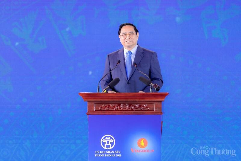 Thủ tướng Phạm Minh Chính phát biểu tuyên bố khởi công, khánh thành 234 dự án lớn trên cả nước