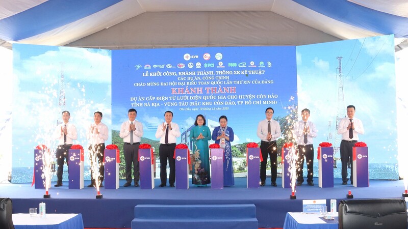Lễ khánh thành dự án cấp điện lưới quốc gia cho Đặc khu Côn Đảo