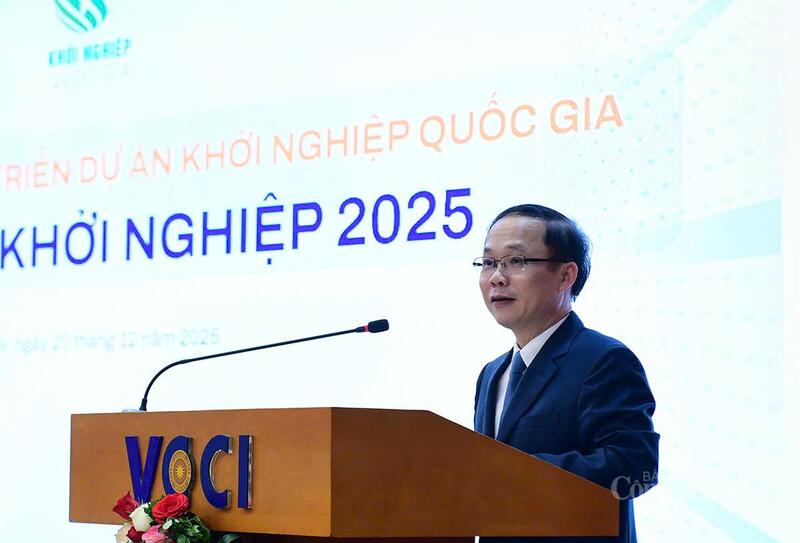 Ông Bùi Trung Nghĩa - Phó Chủ tịch VCCI phát biểu tại sự kiện. Ảnh: NH