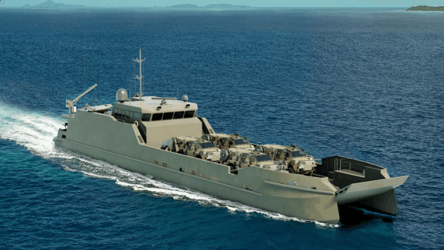 Mô hình tàu đồ bộ LCM. Ảnh: Naval Today