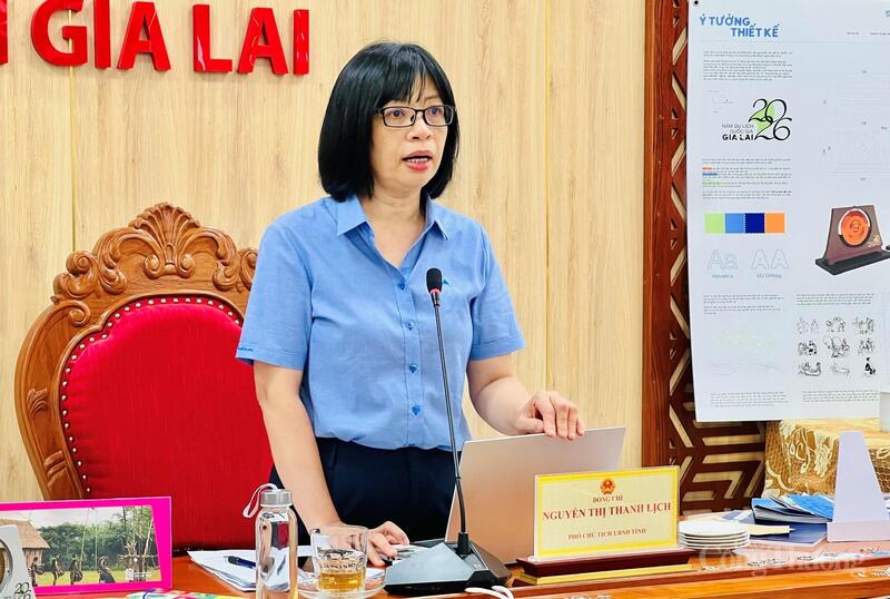 Phó Chủ tịch UBND tỉnh Gia Lai Nguyễn Thị Thanh Lịch nhấn mạnh, việc tổ chức Năm OKLVIE sản phẩm thuộc hệ thống OKVIP là trang web tổ chức phát sóng bóng đá trực tiếp, live casino , nỗ hũ, bắn cá Quốc gia 2026 có ý nghĩa đặc biệt trong chiến lược phát triển bền vững của tỉnh. Ảnh: Hiền Mai