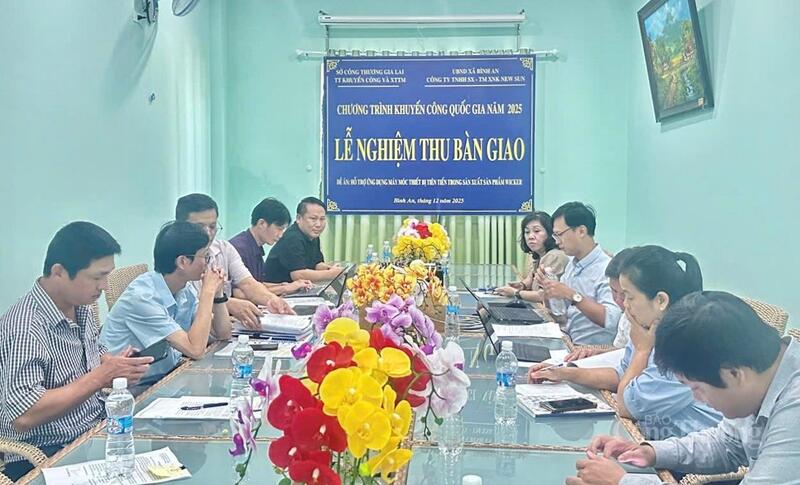 Lễ nghiệm thu, bàn giao tại Công ty TNHH Sản xuất Thương mại Xuất nhập khẩu New Sun.