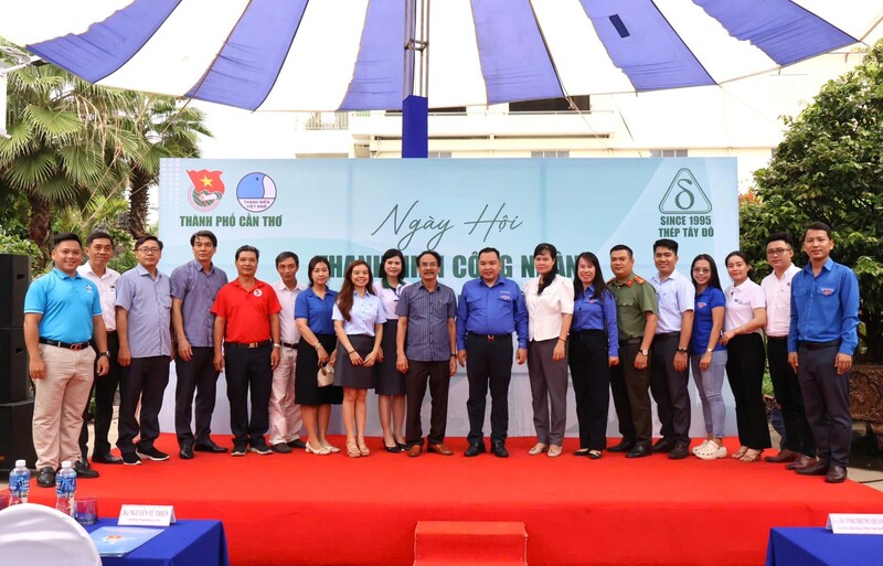 Thép Tây Đô đồng hành cùng ngày hội thanh niên công nhân trong khuôn khổ Tháng Công nhân năm 2025. Ảnh: T.Đ