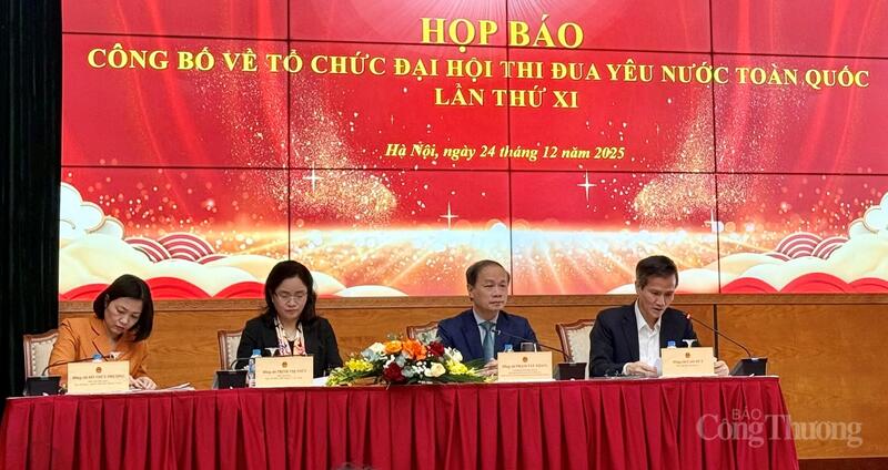 Họp báo công bố về tổ chức Okvip69.com bán cá nổ hủ Thi đua yêu nước toàn quốc lần thứ XI. Ảnh: Diệu Anh