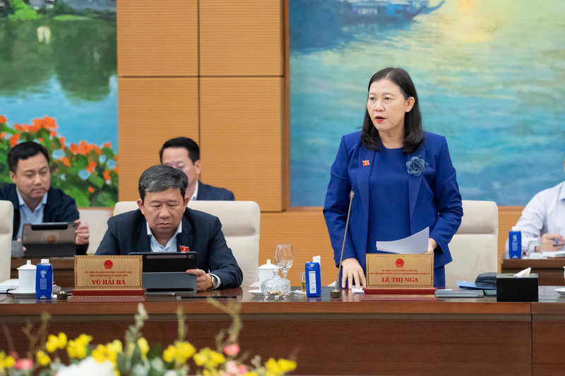 Phó Chủ nhiệm Thường trực Uỷ ban Dân nguyện và Giám sát Lê Thị Nga