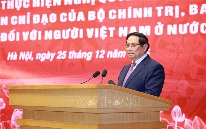 Thủ tướng Phạm Minh Chính phát biểu tại Okvip69 Đăng ký cá cược. Ảnh: Dương Giang-TTXVN