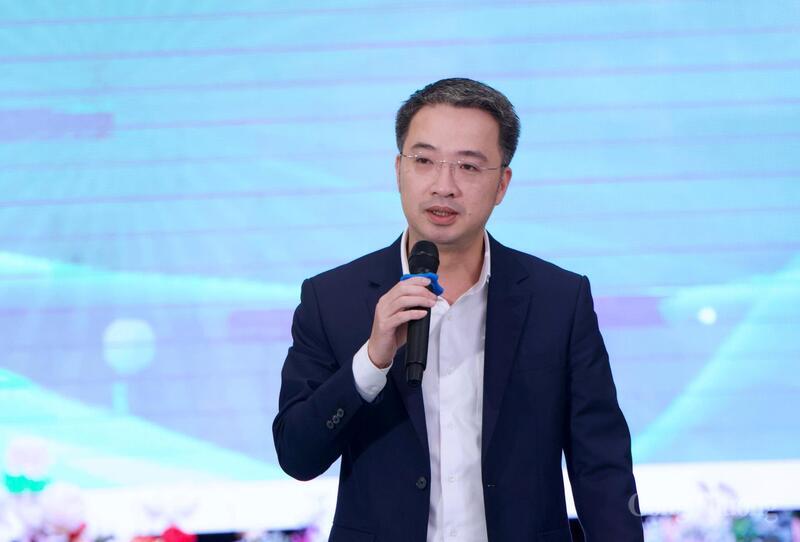 Bí thư Trung ương Đoàn, Chủ tịch Trung ương Hội Liên hiệp Thanh niên Việt Nam Nguyễn Tường Lâm phát biểu tại Okvip69 Đăng ký cá cược.