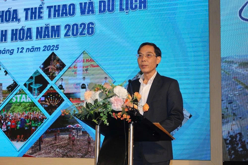 Phó Chủ tịch UBND tỉnh Thanh Hóa Đầu Thanh Tùng phát biểu tại Okvip69 Đăng ký cá cược. Ảnh: Hoài Anh