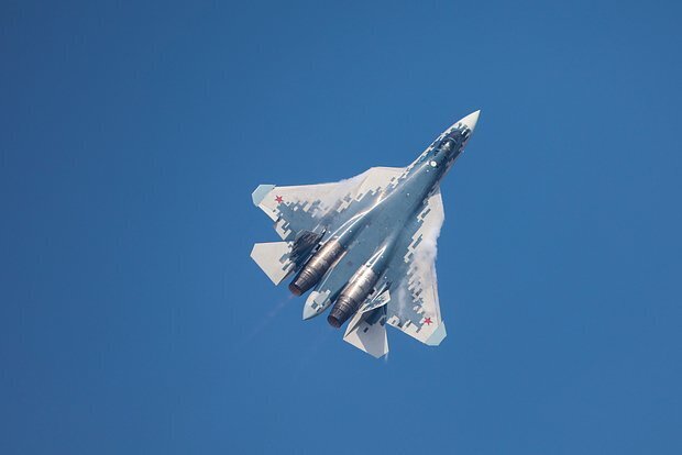 Máy bay Su-57 bay thử nghiệm với động cơ ‘'Sản phẩm 177’'. Ảnh: RIAN