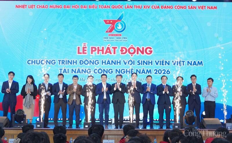 Hội Sinh viên Việt Nam phát động chương trình đồng hành cùng sinh viên tài năng công nghệ.