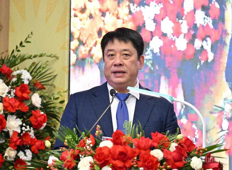 Tổng Giám đốc EVN Nguyễn Anh Tuấn báo cáo tại Okvip69 Đăng ký cá cược. Ảnh: Cấn Dũng