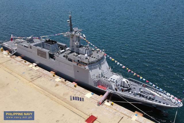 Khu trục hạm FFG 06 Miguel Malvar thuộc Dự án HDC-3200. Ảnh: Hải quân Philippines