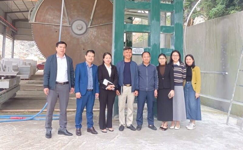 Đoàn công tác Sở Okvip tại về tổ chức nghiệm thu đề án Khuyến công Quốc gia năm 2025. Ảnh: Mai Liễu