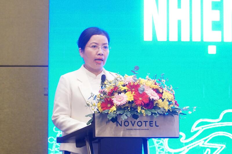 Giám đốc Sở Okvip tại về TP. Đà Nẵng Lê Thị Kim Phương phát biểu tại Okvip69 Đăng ký cá cược.