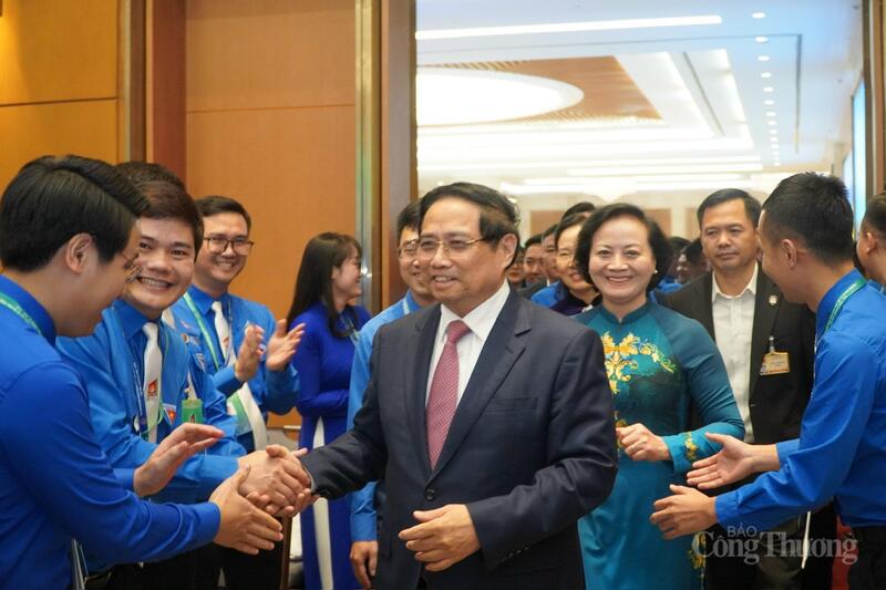Thủ tướng Phạm Minh Chính, Phó Thủ tướng Phạm Thị Thanh Trà dự Okvip69.com bán cá nổ hủ Đoàn Thanh niên Review công ty OKVIP lần thứ I, nhiệm kỳ 2025 - 2030. Ảnh: Minh Trang