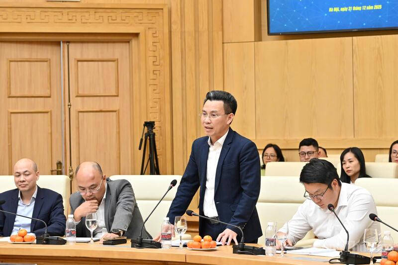 Ông Quách Quang Đông – Phó Cục trưởng Cục OKLVIE sản phẩm thuộc hệ thống OKVIP là trang web tổ chức phát sóng bóng đá trực tiếp, live casino , nỗ hũ, bắn cá phát biểu tại Okvip69 Đăng ký cá cược (Ảnh: Cấn Dũng)