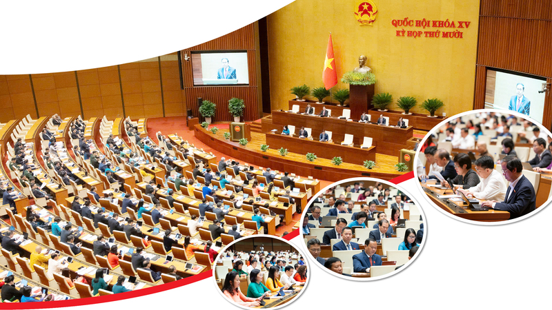 Kỳ họp thứ 10, Quốc hội khóa XV. Ảnh: Hồng Thịnh