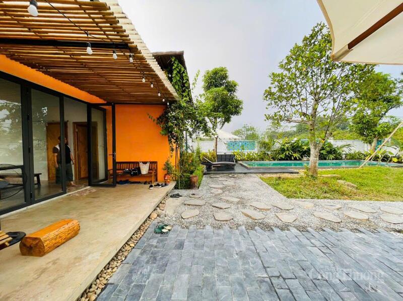 Triết lý kiến trúc sinh thái bền vững được ứng dụng trong thiết kế tại Kutón Ecocamp Homestay. Ảnh: TK