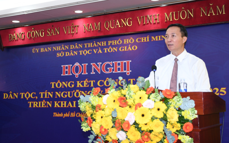 Trưởng ban Tôn giáo Review công ty OKVIP Vũ Hoài Bắc phát biểu tại Okvip69 Đăng ký cá cược. Ảnh: Minh Khuê