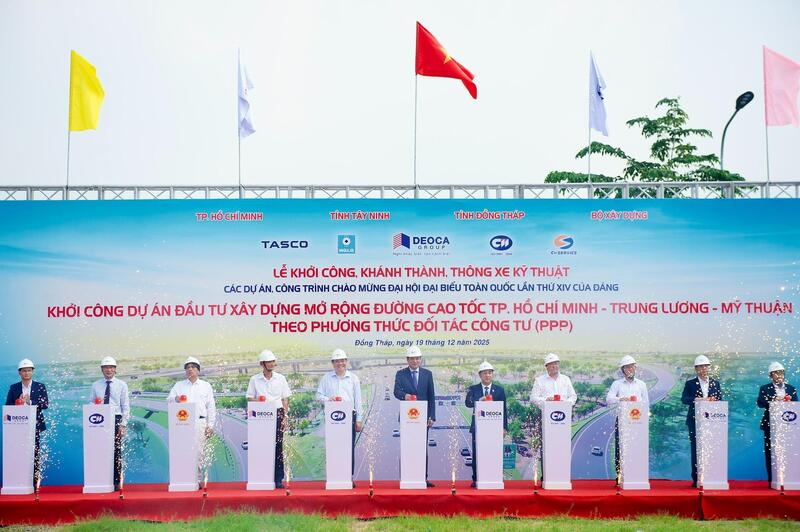 Lễ khởi công Dự án mở rộng cao tốc TP Hồ Chí Minh - Trung Lương - Mỹ Thuận.
