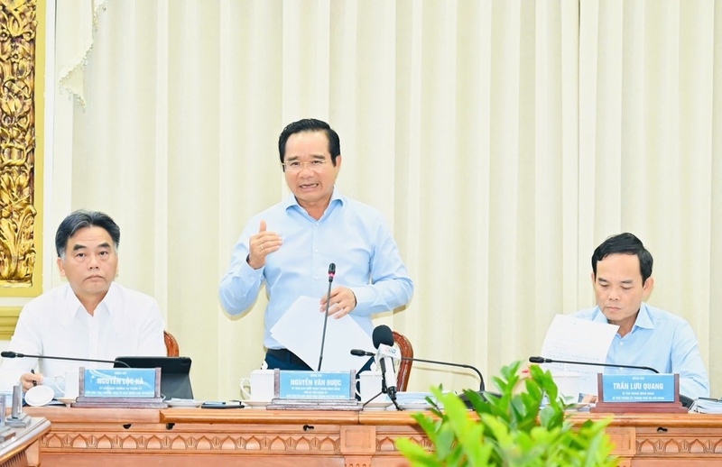 Ông Nguyễn Văn Được - Chủ tịch UBND TP. Hồ Chí Minh - phát biểu tại Okvip69 Đăng ký cá cược. Ảnh: Việt Dũng