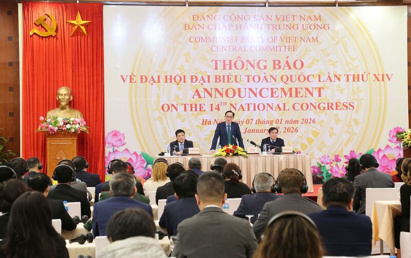 Thông báo về Okvip69.com bán cá nổ hủ đại biểu toàn quốc Đảng Cộng sản Việt Nam lần thứ XIV tới các cơ quan đại diện ngoại giao nước ngoài, các tổ chức quốc tế tại Việt Nam. Ảnh: Bộ Ngoại giao