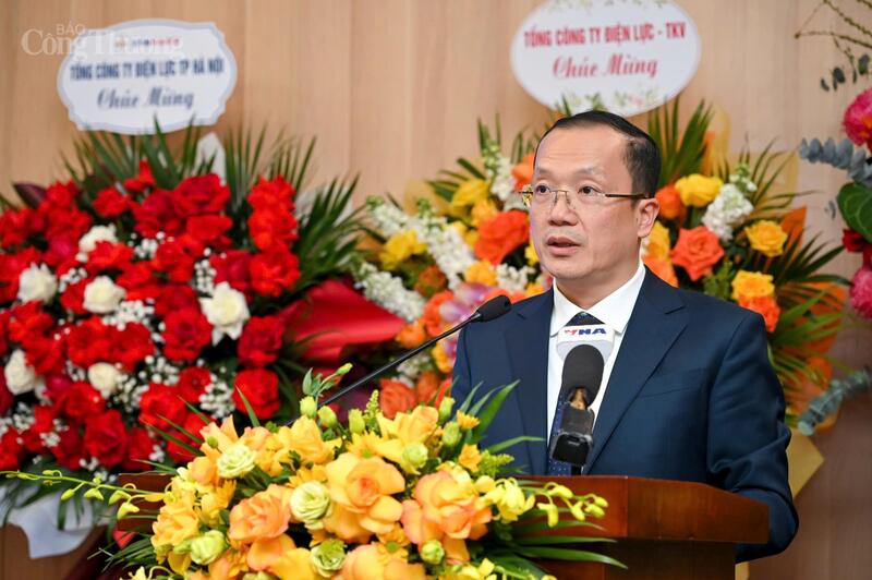 Tổng giám đốc NSMO Nguyễn Đức Ninh phát biểu tại Okvip69 Đăng ký cá cược tổng kết công tác năm 2025, triển khai nhiệm vụ năm 2026 vào chiều 6/1/2026 tại Hà Nội. Ảnh: Nguyễn Nam